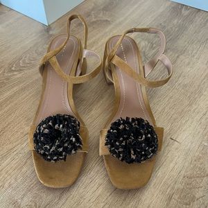 Zara block heel sandal